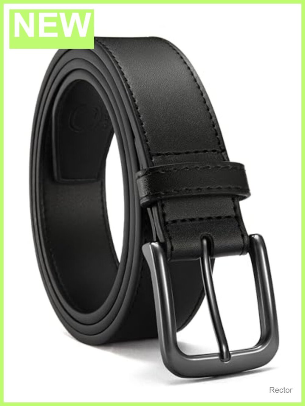 Genuine Leather Mens Belt 35mm Classic Buckle for Jeans